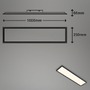 Hranatá - BRILO 7054015 CCT svítidlo LED panel, 100 cm, 24 W, 2400 lm, černá (starý kód: BRILO 7054-015) - BRILO - foto 4