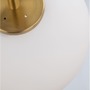 Koule - NV 9624066 Závěsné svítidlo LATO opálové sklo antický mosazný kov černý kabel E14 1x5W 230V IP20 bez žárovky - NOVA LUCE - foto 4