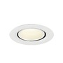 Kruhová - LA 1010072 NUMINOS® GIMBLE XS Stropní vestavné svítidlo, 4000 K, 20°, IP20, kulaté, bílé - BIG WHITE (SLV) - foto 4