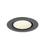 Kruhová - LA 1010063 NUMINOS® GIMBLE XS Stropní vestavné svítidlo, 4000 K, 20°, IP20, kulaté, černá / bílá - BIG WHITE (SLV) - foto 4