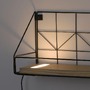 Dekorativní - LD 15277-18 BOARD LED nástěnné svítidlo, police 46x16x20cm, černá, tělo ze dřeva, teplá bílá, vypínač 3000K - LEUCHTEN DIREKT / JUST LIGHT - foto 4