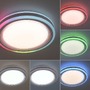 Kruhová - LD 15152-16 SPHERIC LED stropní svítidlo 40x40cm, kruhové, bílé, stmívatelné, hra světla, CCT LED panel RGB+2700-6500 - LEUCHTEN DIREKT / JUST LIGHT - foto 4