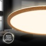 Kruhová - BRILO 7451314 BRILONER Tava Wood LED stropní svítidlo, přímé a nepřímé osvětlení, ploché, imitace dřeva, kruhové 42 cm 7451314 - foto 4