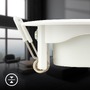 Kruhová - BRILO 7662026 Besi vestavný bodové svítidlo 68mm 2ks sada - 230V, 4,8W, 420lm, LED, teplá bílá, bílé - BRILO - foto 4