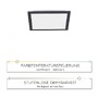 Hranatá - LD 14754-18 FLAT LED stropní svítidlo hranaté v černé s nastavitelou barvou světla a funkcí stmívání 2700-5000K - LEUCHTEN DIREKT / JUST LIGHT - foto 4
