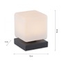 Stolní lampy dekorační - PN 4036-13 DADOA LED stolní lampa, antracit, tvar kostky, dotykový stmívač, nadčasový design 3000K - PAUL NEUHAUS - foto 4