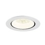 Kruhová - LA 1009916 NUMINOS® GIMBLE XL Stropní vestavné svítidlo, 4000 K, 55°, bílé - BIG WHITE (SLV) - foto 4