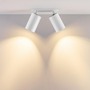 Kruhová - IMPR 565757 Deko-Light vestavné bodové svítidlo Can Tilt kulaté, 2x 7,5 W GU10, bílá - foto 4