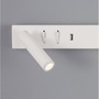 Bodová - NV 9533524 Nástěnné svítidlo VIDA "pravé" bílý kov nastavitelné - vypínač na těle USB nabíjení LED Cree 230V 3000K osvětlení 5W čtecí lampička 1x3W IP20 - NOVA LUCE - foto 4
