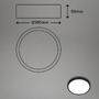 Kruhová - BRILO 3709015 RGBW LED přisazené svítidlo pr. 38 cm, 22 W, 2900 lm, černá (starý kód: BRILO 3709-015) - BRILO - foto 4