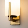 Dekorativní - M MOD089WL-01BS Nástěnné svítidlo Fortano E27 40W bílá mosaz kov sklo - MAYTONI - foto 4