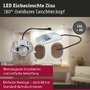 Koupelnová - P 92412 LED vestavné svítidlo Zina IP65 5W / 8W 230V stmívatelné 2700 - 4000K kov kartáčovaný - PAULMANN - foto 4