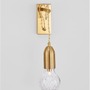 Dekorativní - NV 9536411 Nástěnné svítidlo VEDA mosazný kov a čiré sklo G9 1x6W 230V IP20 bez žárovky - NOVA LUCE - foto 4