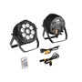 Reflektory - FAN LED-SHOW-PAR9 Venkovní reflektor LED SHOW dobíjecí 9x18 W RGBW+UV Wi‑Fi Smart Tuya DMX 512 dálkové ovládání - FANEUROPE - foto 4