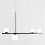Podélná - NV 9100441 Závěsné svítidlo IMPERO bílé matné sklo černý kov G9 4x5W 230V IP20 bez žárovky - NOVA LUCE - foto 4