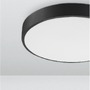 Kruhová - NV 9001531 Stropní svítidlo HADON černý hliník matný bílý akrylový difuzor LED 24W 230V 3000K IP20 - NOVA LUCE - foto 4