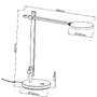 Stolní lampy pracovní - IMPR 346028 Deko-Light stolní lampa Adhara 100-240V AC/50-60Hz 12,00 W 3000 K 640 lm 498 stříbrná - foto 4