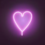 Dekorativní - LD 85020-87 NEON-HERZ LED nástěnné svítidlo SRDCE růžové USB, šňůrový vypínač, dekorativní - LEUCHTEN DIREKT / JUST LIGHT - foto 4