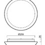 Nouzová - OS AUR70871 AURA 8 IP stropní/nástěnné skleněné svítidlo bílá IP65 4000 K 15W LED nouzové kombinované 3 h (původní kód OS 70871) - OSMONT - foto 4