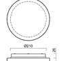 Kruhová - OS ELS70891 ELSA 1 IP stropní/nástěnné skleněné svítidlo bílá IP65 4000 K 1W LED (původní kód OS 70891) - OSMONT - foto 4