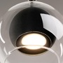Koule - M MOD227PL-01B Závěsné svítidlo Ros GU10 20W černé kov průhledné sklo - MAYTONI - foto 4