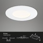 Kruhová - BRI 7282036 3ks sada LED vestavné svítidlo, pr. 8,5 cm, 6 W, bílé (starý kód: BRI 7282-036) - BRILONER - foto 4