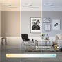 Hranatá - BRILO 3761019 CCT stropní svítidlo, 119,5 cm, 45W, 400lm, hliník-chrom - BRILONER - foto 4