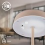 Stolní lampy dekorační - BRILO 7668011 Pala stolní lampička - 2W, 200lm, bezdrátová, LED, dotykový vypínač, stmívatelné, béžová - BRILO - foto 4
