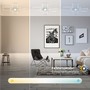 Hranatá - BRILO 3931019 Roami LED stropní svítidlo, stmívatelné, dálkový ovladač, CCT ovladač, chrom/hliník - BRILO - foto 4