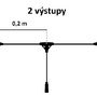 Příslušenství - DLED EFX11T DecoLED T rozbočovač, 2 výstupy, černý, IP67 EFX11T - foto 4