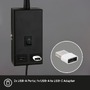 Bodová - BRI 2175015 Justra lampa na čtení, nastavitelná, 2x USB porty, černá - BRILONER - foto 4