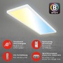 Hranatá - BRILO 7529016 Tava LED stropní svítidlo, Smart, ovládání hlasem nebo v aplikaci, dálkové ovládání, bílé - BRILO - foto 4