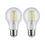 E27 - P 28856 LED žárovka Filament E27 230V 2x5W 2700K čirá - PAULMANN - foto 4
