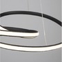 Kruhová - NV 9147112 Závěsné svítidlo MENTON černý hliník a akryl LED 43W 230V 3000K IP20 stmívatelné - NOVA LUCE - foto 4