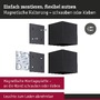 Nepřímé osvětlení - P 71282 LED nabíjecí nástěnné svítidlo Nyara IP44 3000K 100x100mm 2x1W černá - PAULMANN - foto 4