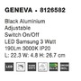 Bodová - NV 8126582 Bodové svítidlo GENEVA černý hliník LED 3W 3200K nastavitelné s vypínačem - NOVA LUCE - foto 4
