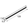 Podélná - LA 1010518 GLENOS® PRO Povrchové stropní svítidlo, 1, 2 m, DALI, UGR19, 3000K, 30 W, 75°, černé - BIG WHITE (SLV) - foto 4