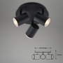 Koupelnová - BRI 2731-035 LED bodové svítidlo pr. 21 cm 3xGU10 max. 5W černá - BRILONER - foto 4