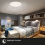 Kruhová - BRILO 3328016 LED stropní svítidlo hvězdné nebe, CCT, noční světlo, dálkový ovladač, stmívatelné (starý kód: BRILO 3328-016) - BRILO - foto 4