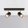 Bodová - NV 9111434 Bodové svítidlo POGNO černá a zlatý hliník GU10 2x10W IP20 220-240V bez žárovky - NOVA LUCE - foto 4