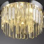 Dekorativní - LD 15048-17 Křišťálové stropní svítidlo KULUNKER, chrom 30cm průměr - JUST LIGHT - foto 4