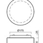 Kruhová - OS EDN51350 AKCE - EDNA 1 stropní/nástěnné skleněné svítidlo bílá IP43 3000 K 8W LED (původní kód OS 51350) - OSMONT - foto 4