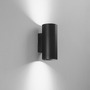 Nepřímé osvětlení - FAN I-DUDUK-R80-NER Nástěnné svítidlo Duduk kruhové, černé, 2 x GU10, 10 x 8 x 18 cm - FANEUROPE - foto 4