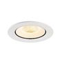 Kruhová - LA 1009731 NUMINOS® GIMBLE L Stropní vestavné svítidlo, 3000 K, 20°, IP20, kulaté, bílé - BIG WHITE (SLV) - foto 4