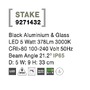 Zápichy - NV 9271432 Venkovní svítidlo s bodcem STAKE černý hliník a sklo LED 5W 3000K 100-240V 21st. IP65 - NOVA LUCE - foto 4
