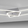 Hranatá - LD 14691-55 IVEN LED stropní svítidlo podlouhlé, stříbrná barva, ploché, 3 krokové stmívání 3000K - LEUCHTEN DIREKT / JUST LIGHT - foto 4