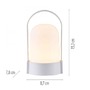 Stolní lampy dekorační - LD 19258-16 LED bateriové svítidlo AKKU-JAN, bílá,, 3000K - JUST LIGHT - foto 4