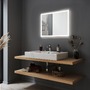 Koupelnová - P 93013 HomeSpa LED zrcadlo s osvětlením Mirra hranaté vyhřívané IP44 80x60 cm 22W WhiteSwitch - PAULMANN - foto 4