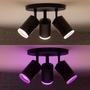 Bodová - PH 8720169319332 Hue 50633/30/P7 Hue WACA Fugato bodové LED svítidlo 3x GU10 5,7W 350lm 2000-6500K RGB IP20 černá - PHILIPS - foto 4
