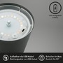 Stolní lampy dekorační - BRILO 7507015 BRILONER Kiki stolní lampička bezdrátová, dotykový vypínač, pestrobarevné RGB+W světlo, nastavitelná výška, antracit 7507015 - foto 4